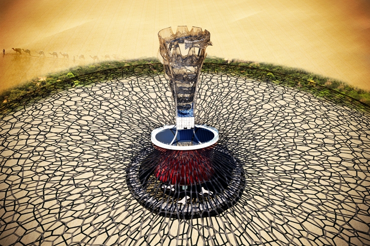 Desert Rose House 3D model_7