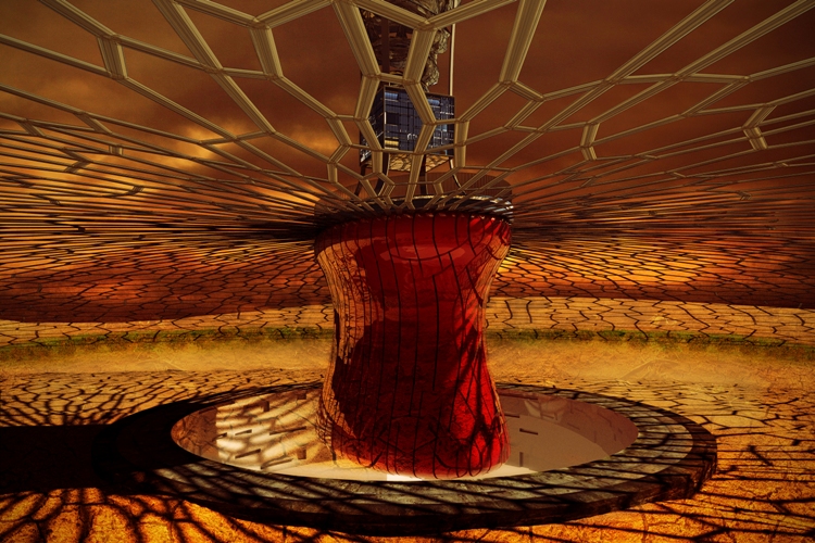 Desert Rose House 3D model_6