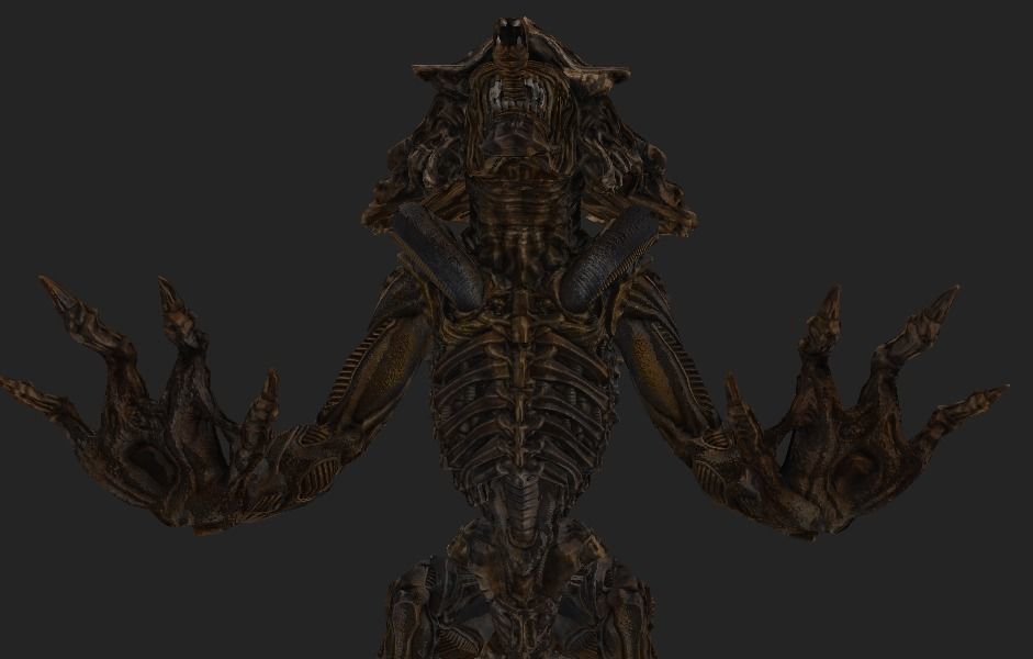 Alien Crusher Rigged Low-poly 3D model_3