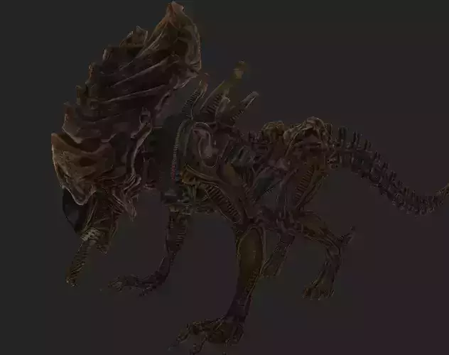 Alien Crusher Rigged Low-poly 3D model