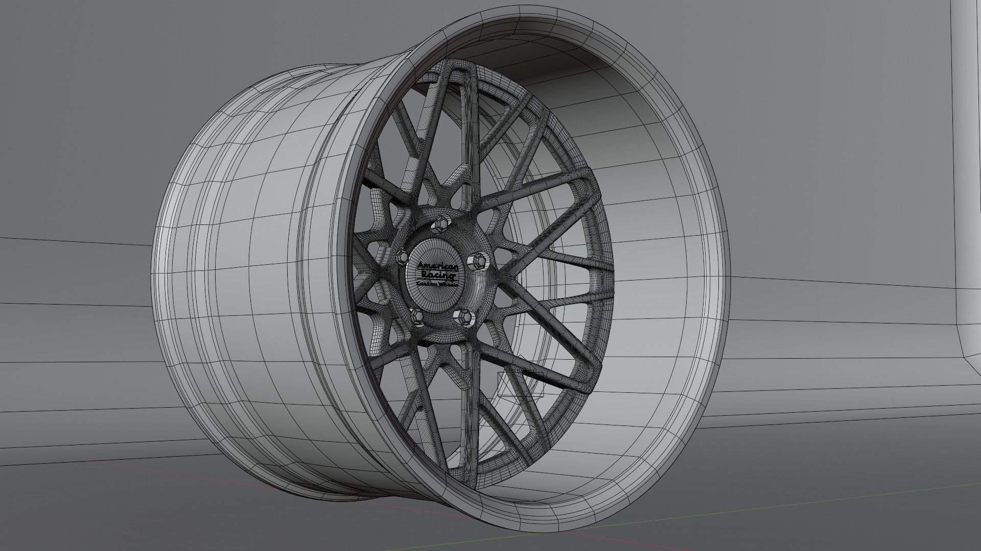 American Racing Wheels 3D model_13