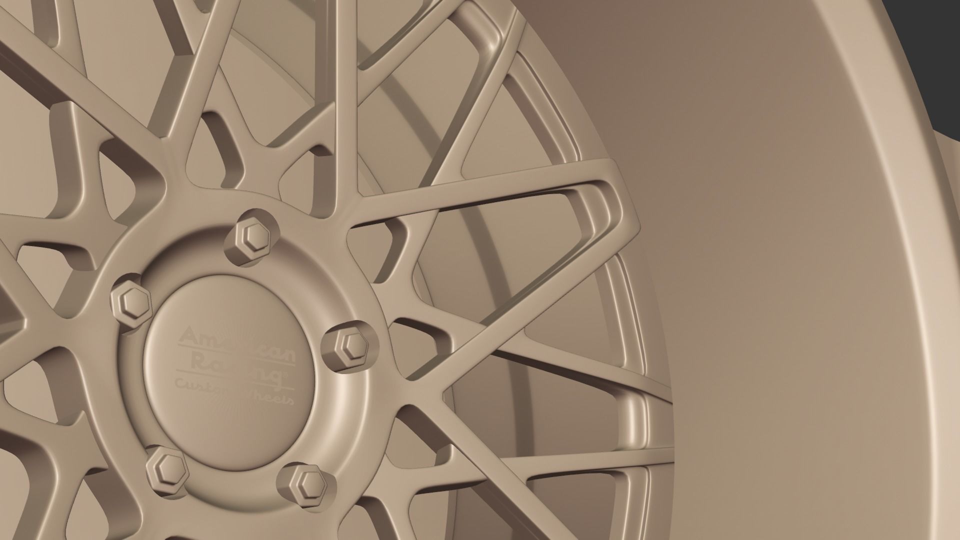 American Racing Wheels 3D model_9