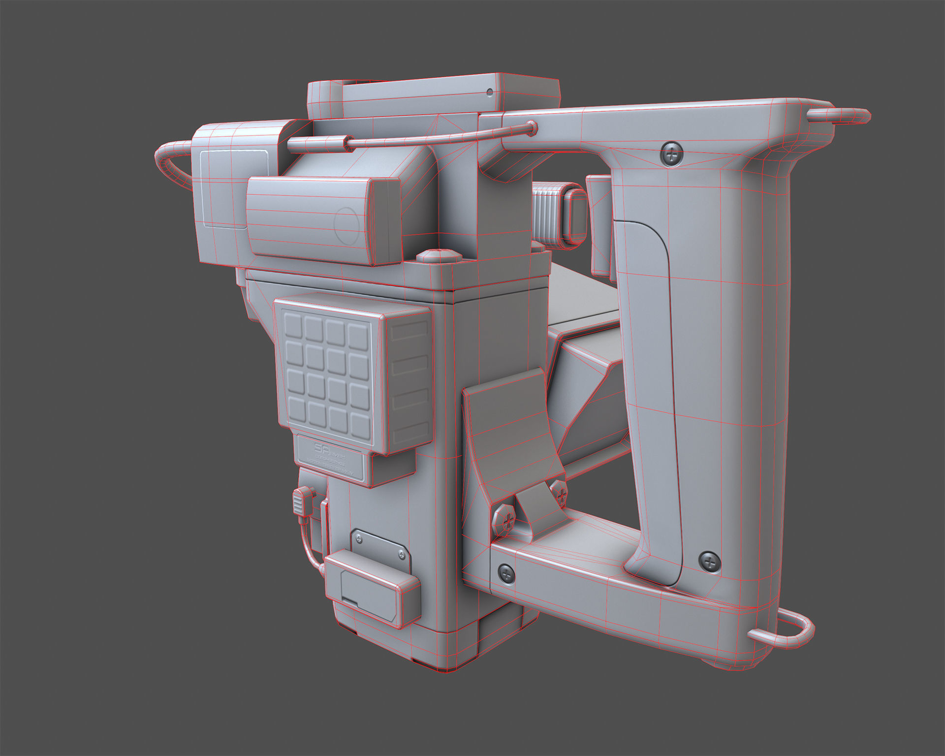 Motion Tracker Prop PBR Low-poly 3D model_7