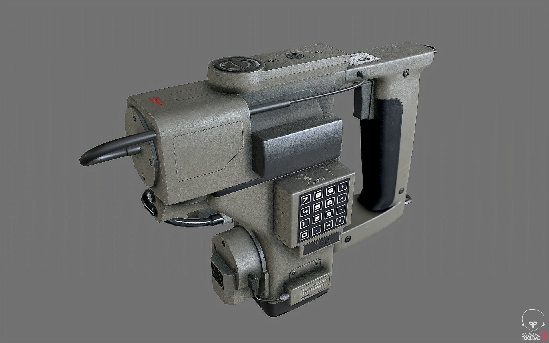Motion Tracker Prop PBR Low-poly 3D model_1