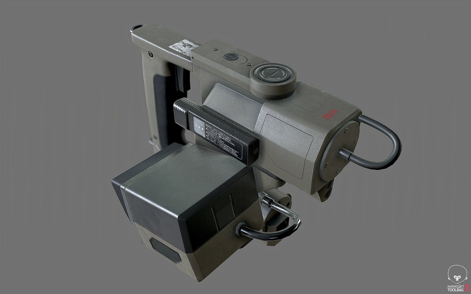 Motion Tracker Prop PBR Low-poly 3D model_2