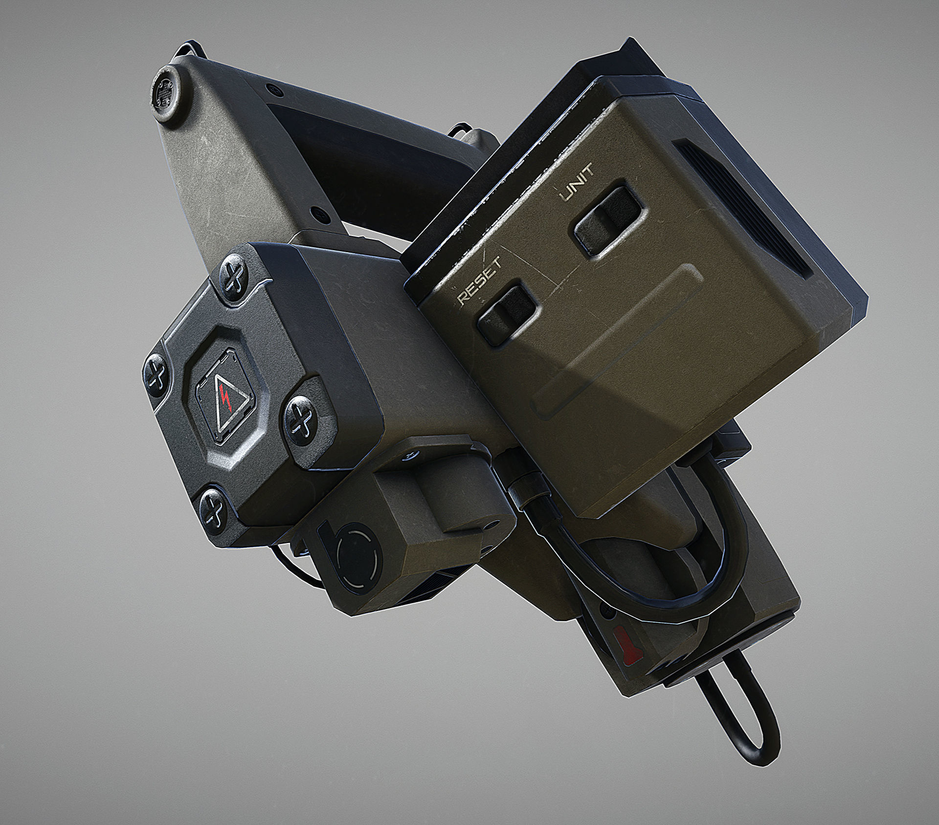 Motion Tracker Prop PBR Low-poly 3D model_13