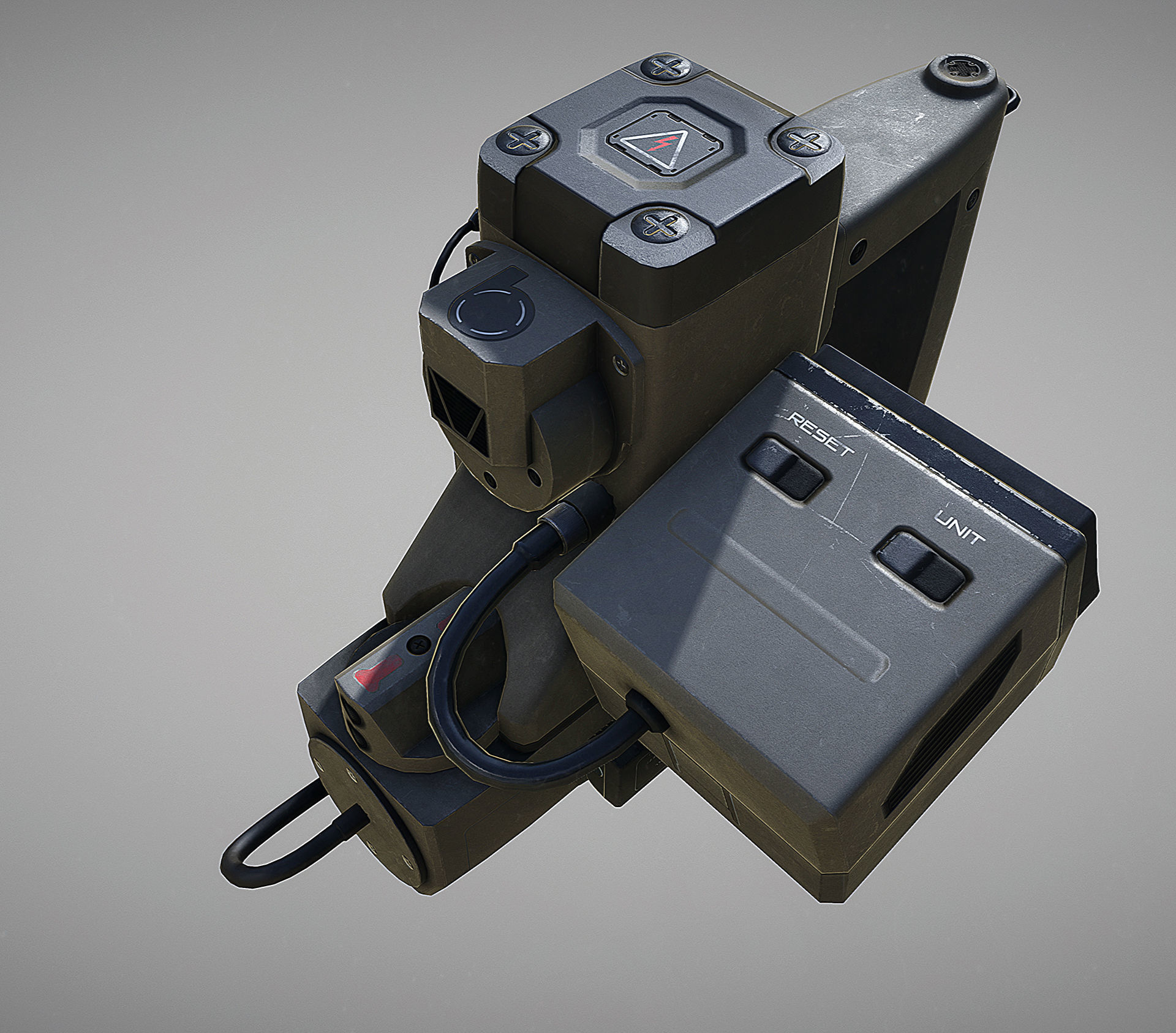 Motion Tracker Prop PBR Low-poly 3D model_16