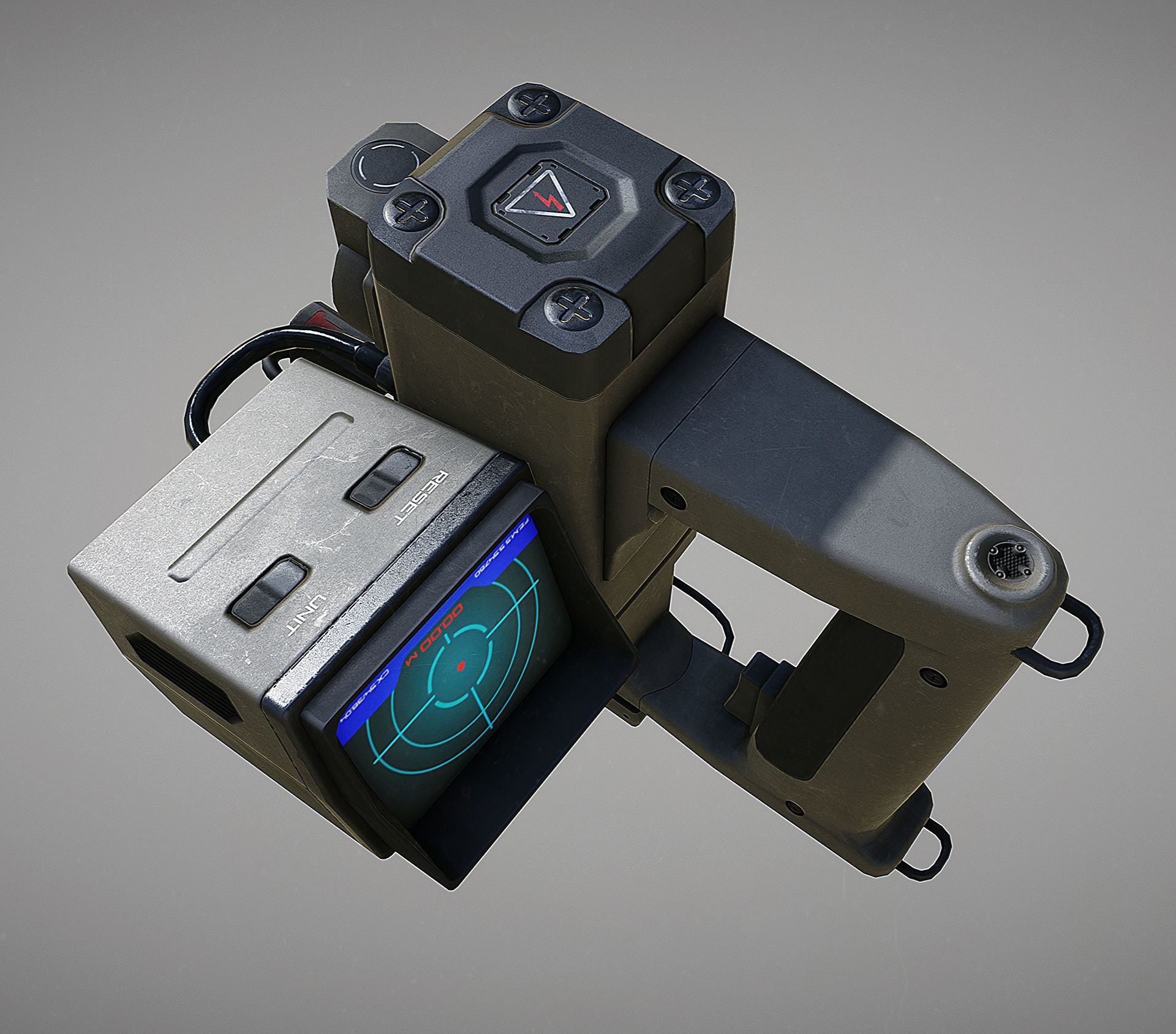 Motion Tracker Prop PBR Low-poly 3D model_14