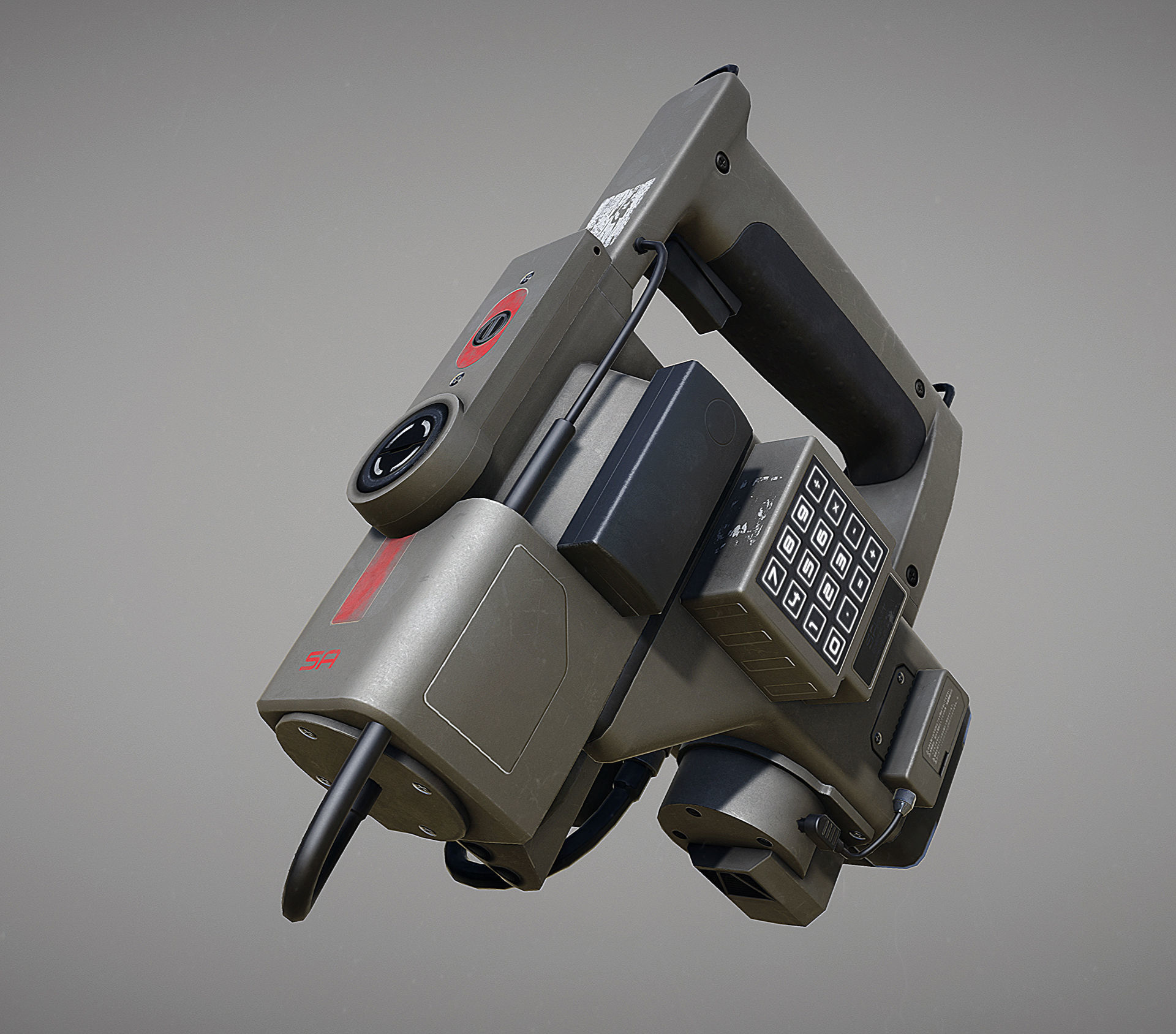 Motion Tracker Prop PBR Low-poly 3D model_10