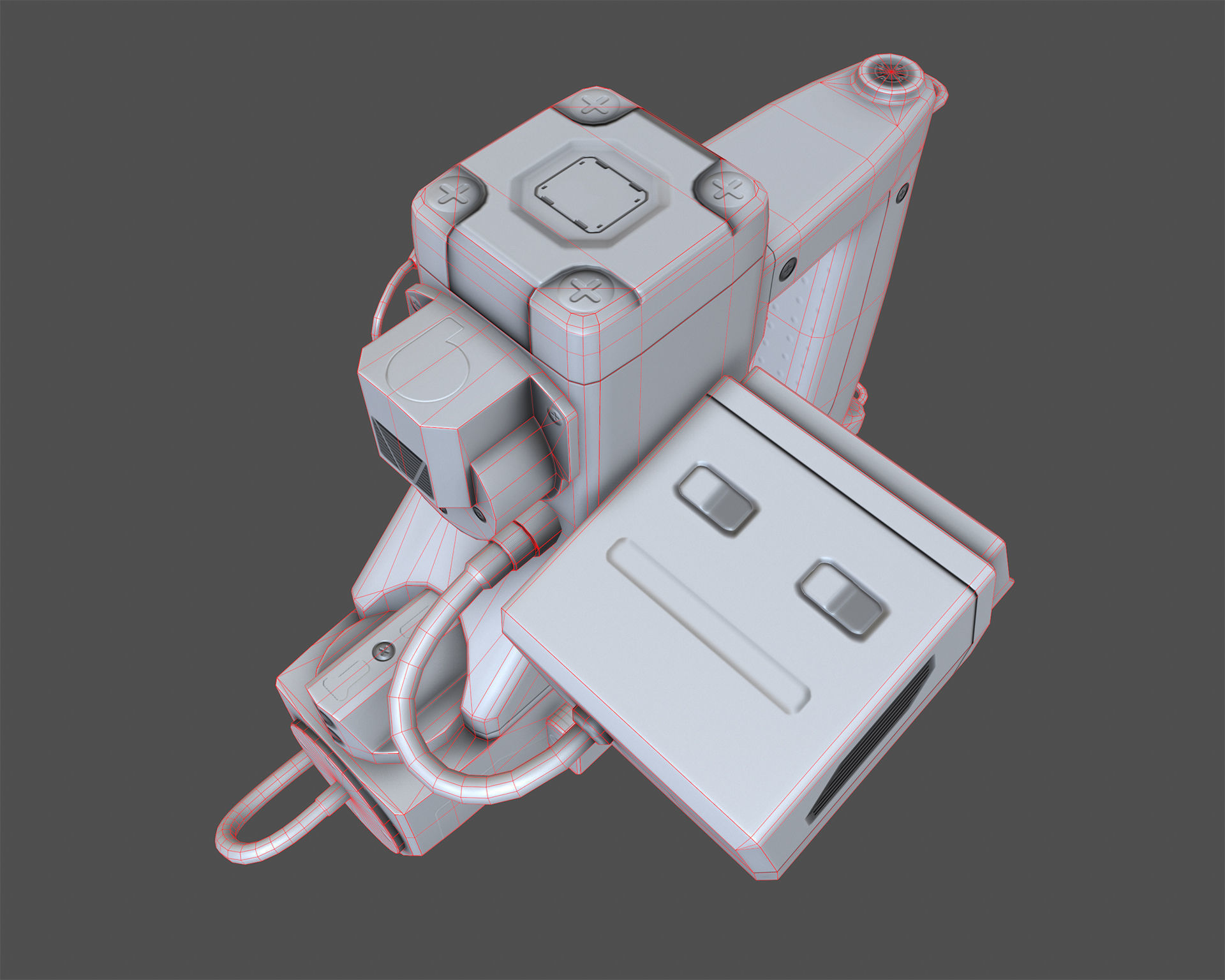 Motion Tracker Prop PBR Low-poly 3D model_8