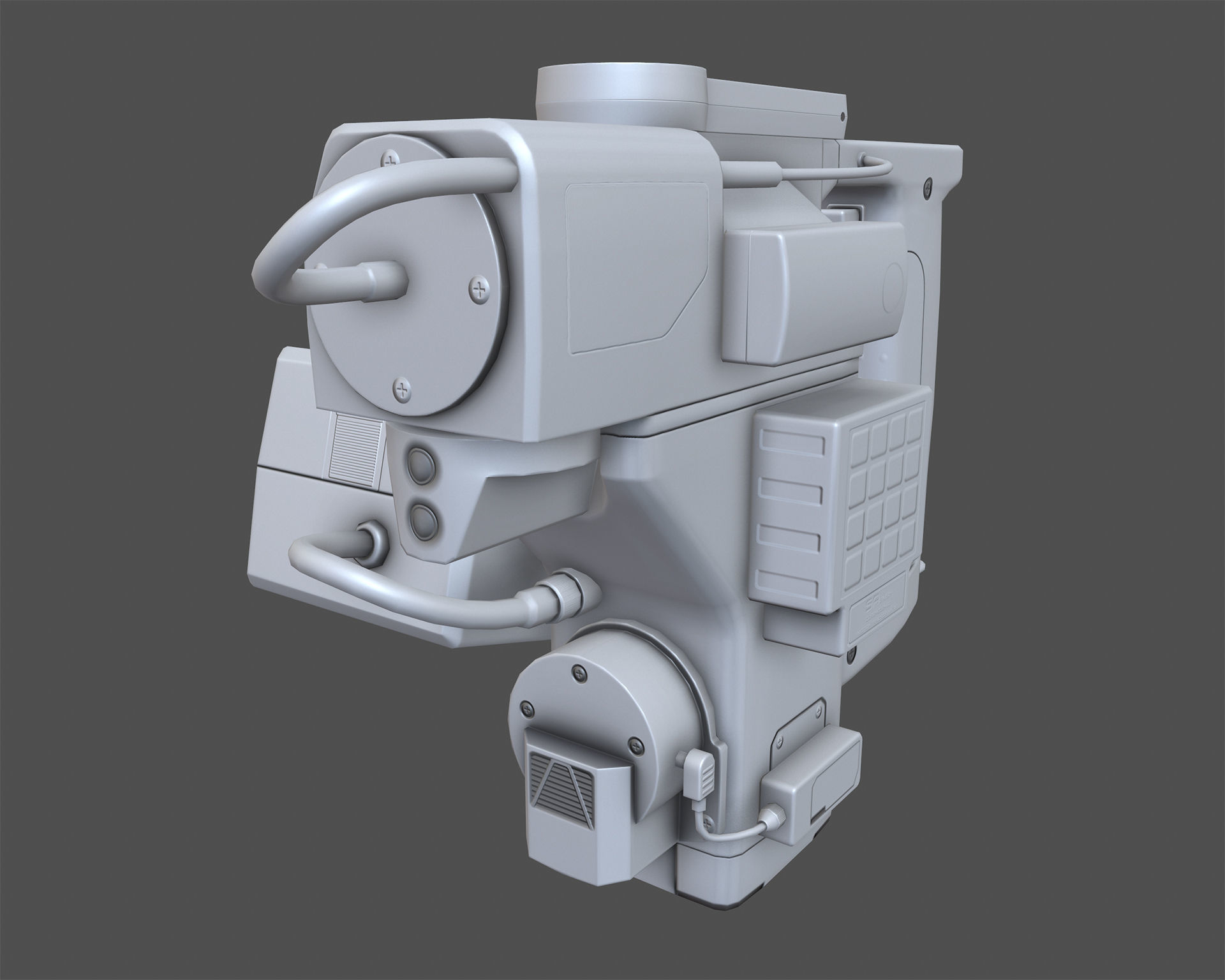 Motion Tracker Prop PBR Low-poly 3D model_5