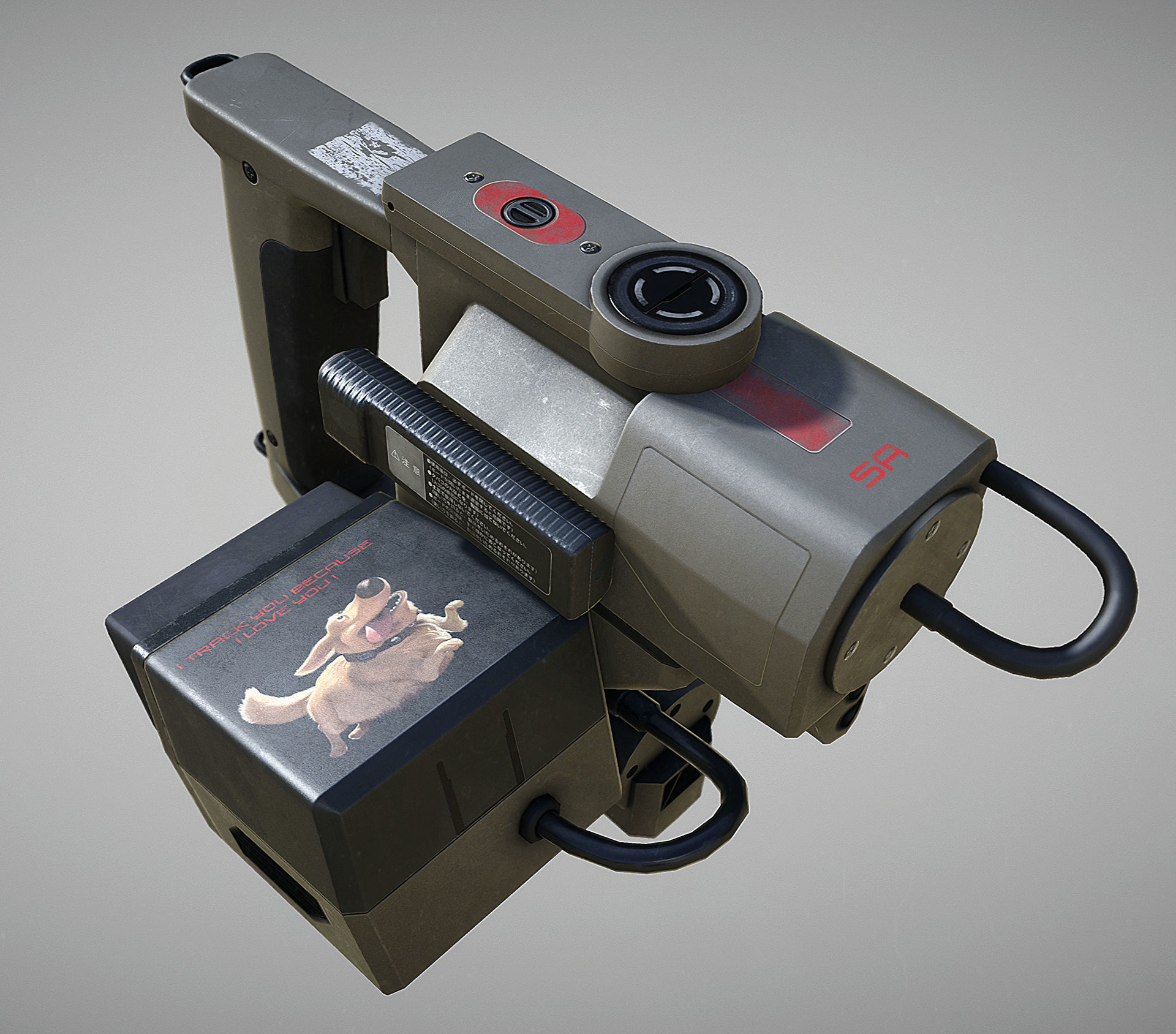 Motion Tracker Prop PBR Low-poly 3D model_19