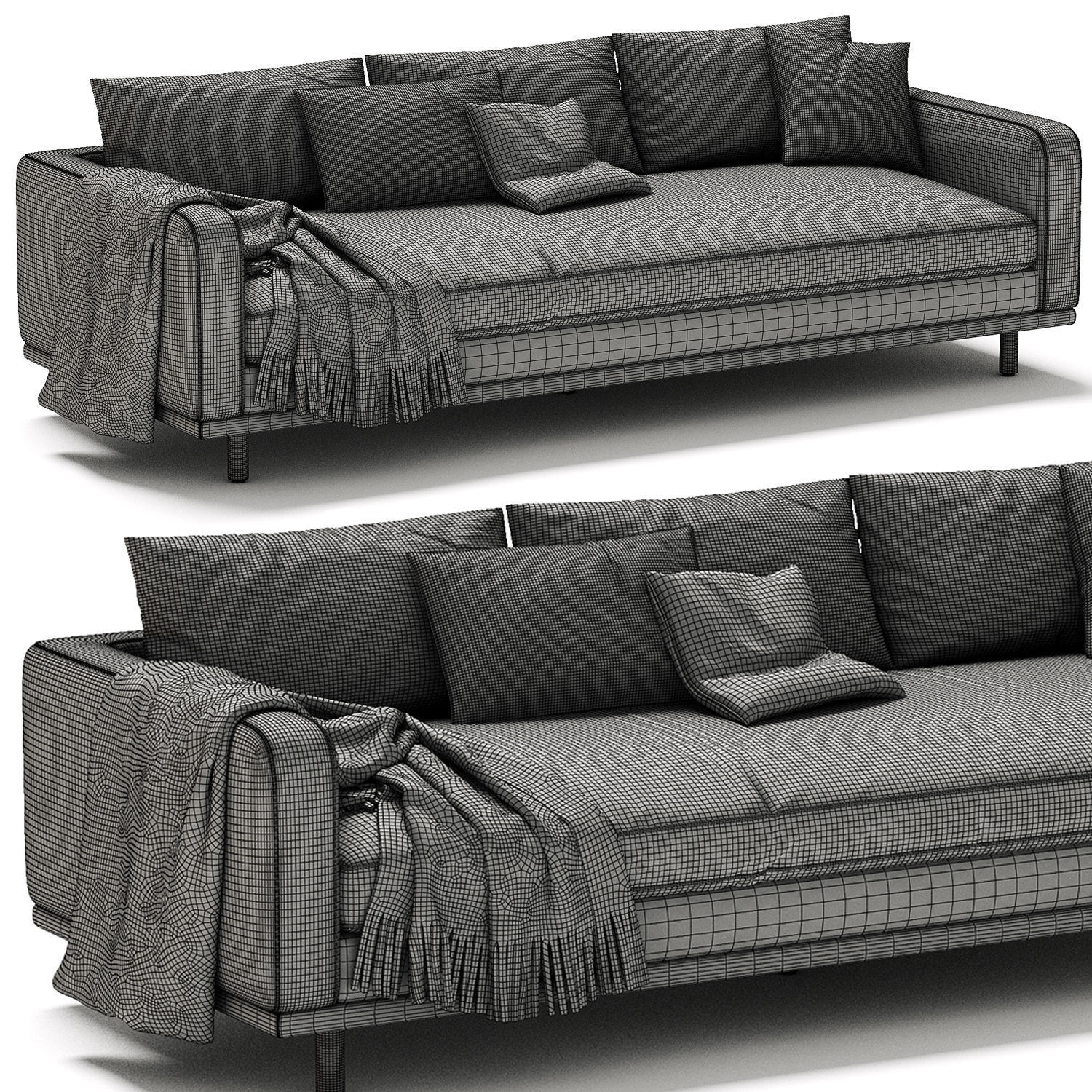 Dom 97 Sofa Portland Cobblestone 3D model_4