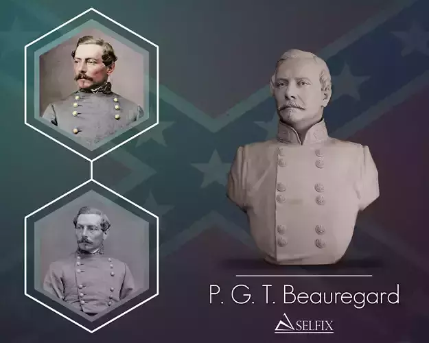 General P G T Beauregard 3D print model