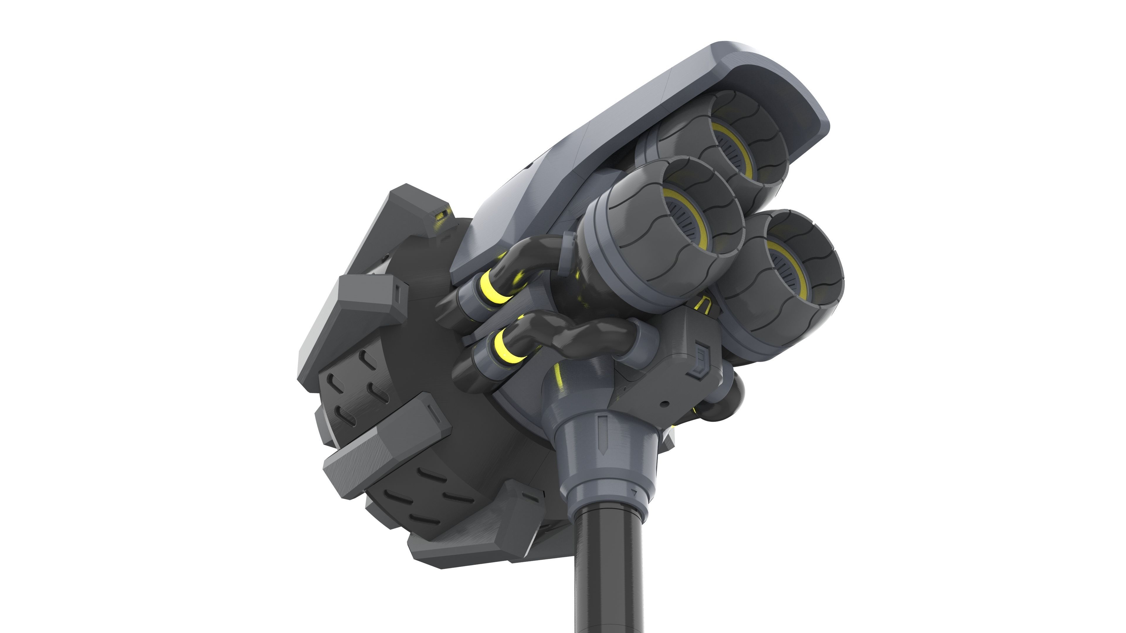 Reinhardt Rocket Hammer - Overwatch - STL - Commercial 3D print model_7