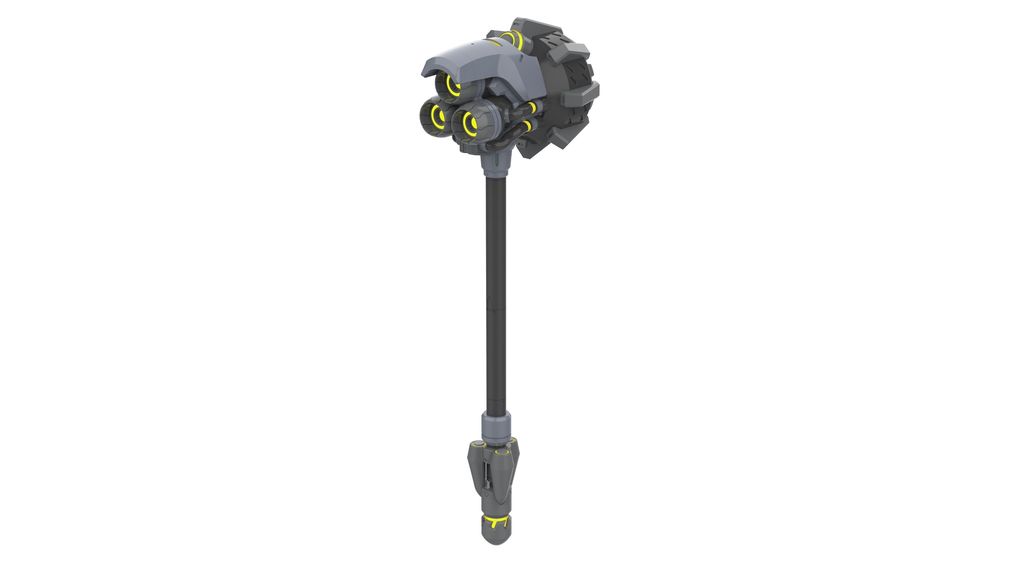 Reinhardt Rocket Hammer - Overwatch - STL - Commercial 3D print model_2