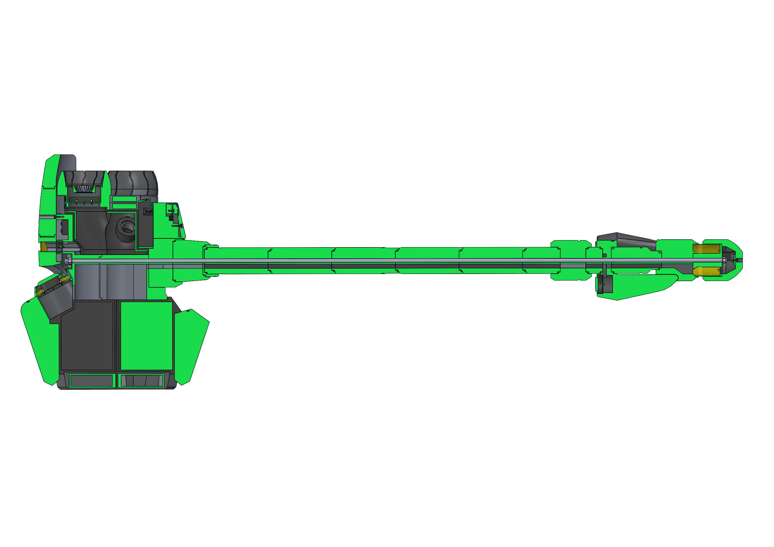 Reinhardt Rocket Hammer - Overwatch - STL - Commercial 3D print model_12