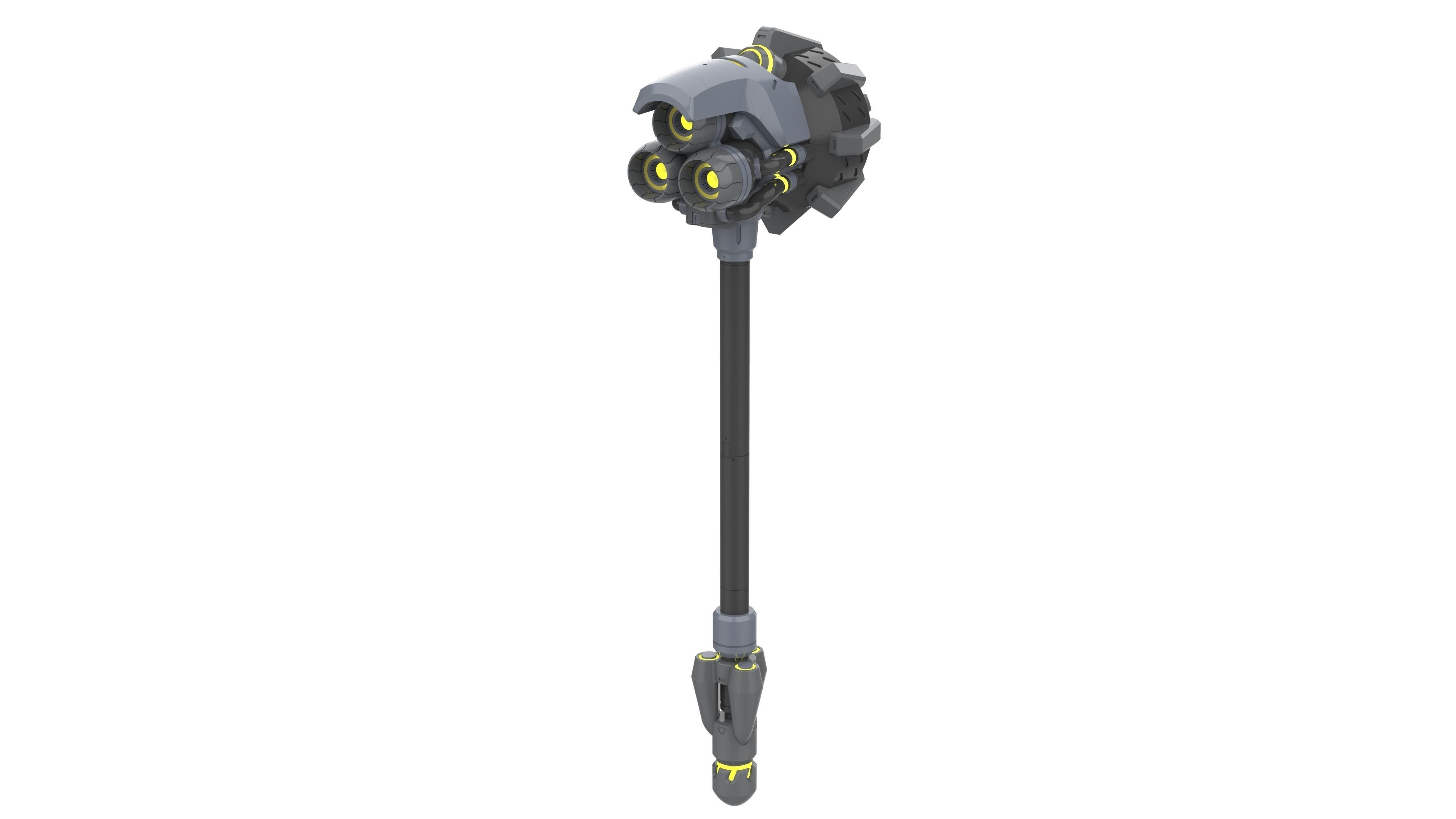 Reinhardt Rocket Hammer - Overwatch - STL - Commercial 3D print model_6