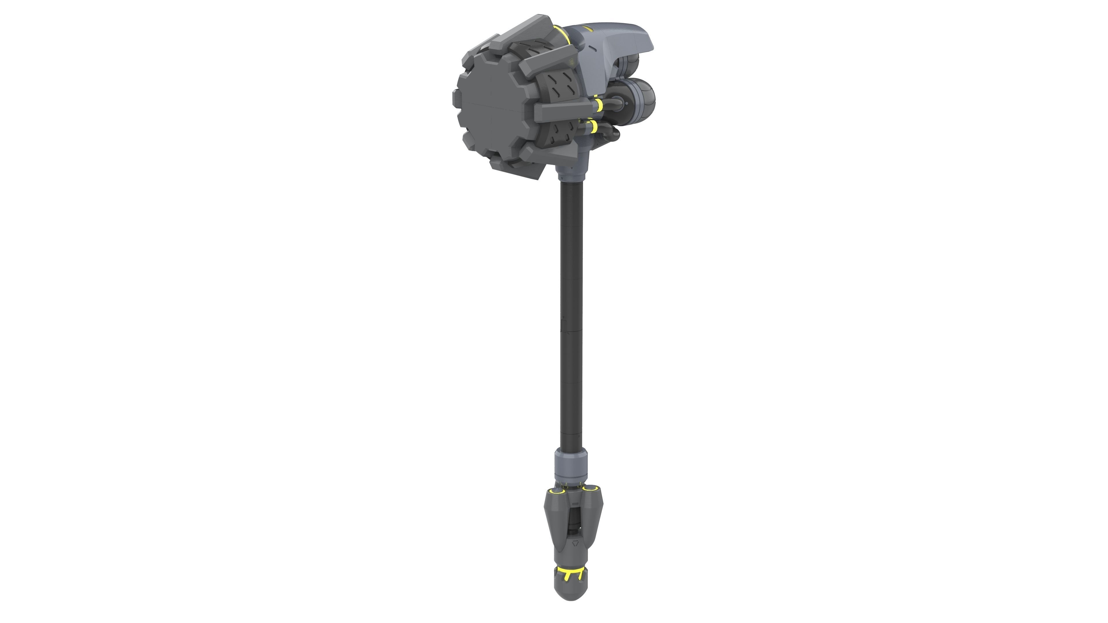 Reinhardt Rocket Hammer - Overwatch - STL - Commercial 3D print model_3