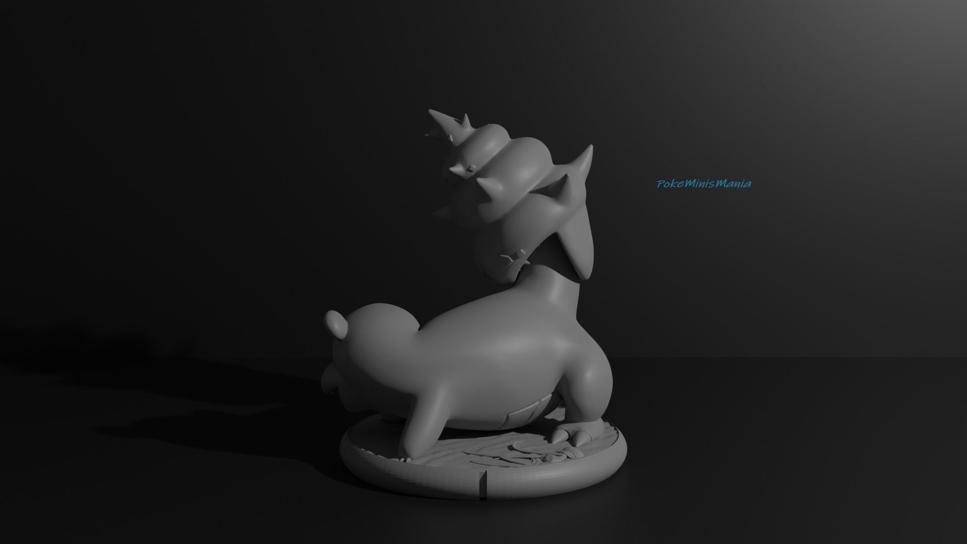 Slowbro pokemon 3D print model 3D print model_7