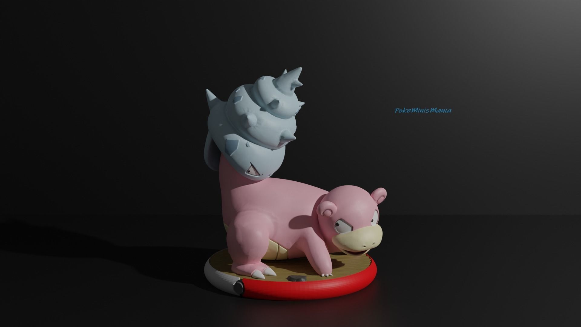 Slowbro pokemon 3D print model 3D print model_1