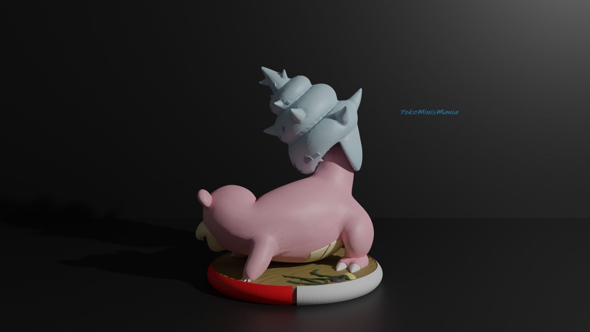 Slowbro pokemon 3D print model 3D print model_3