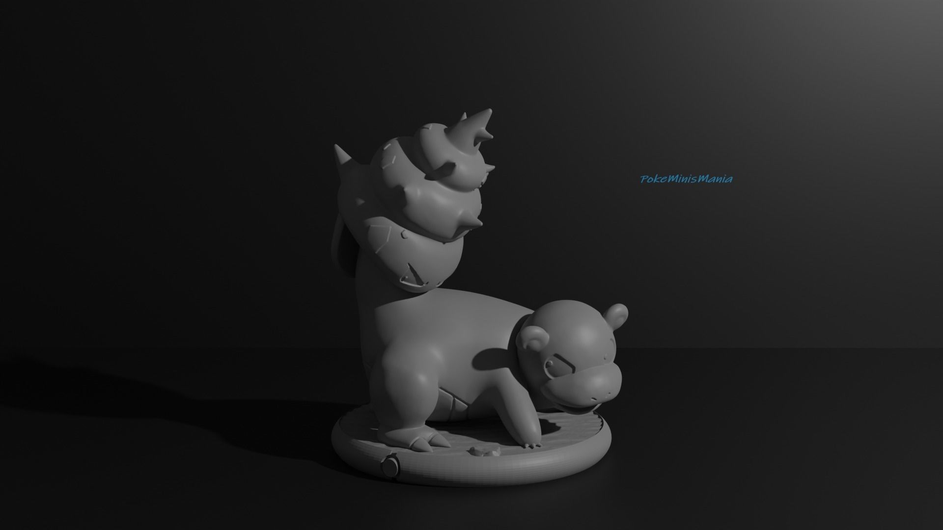 Slowbro pokemon 3D print model 3D print model_5