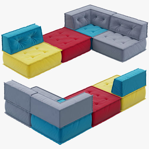 Interia Siesta sofa 3D model