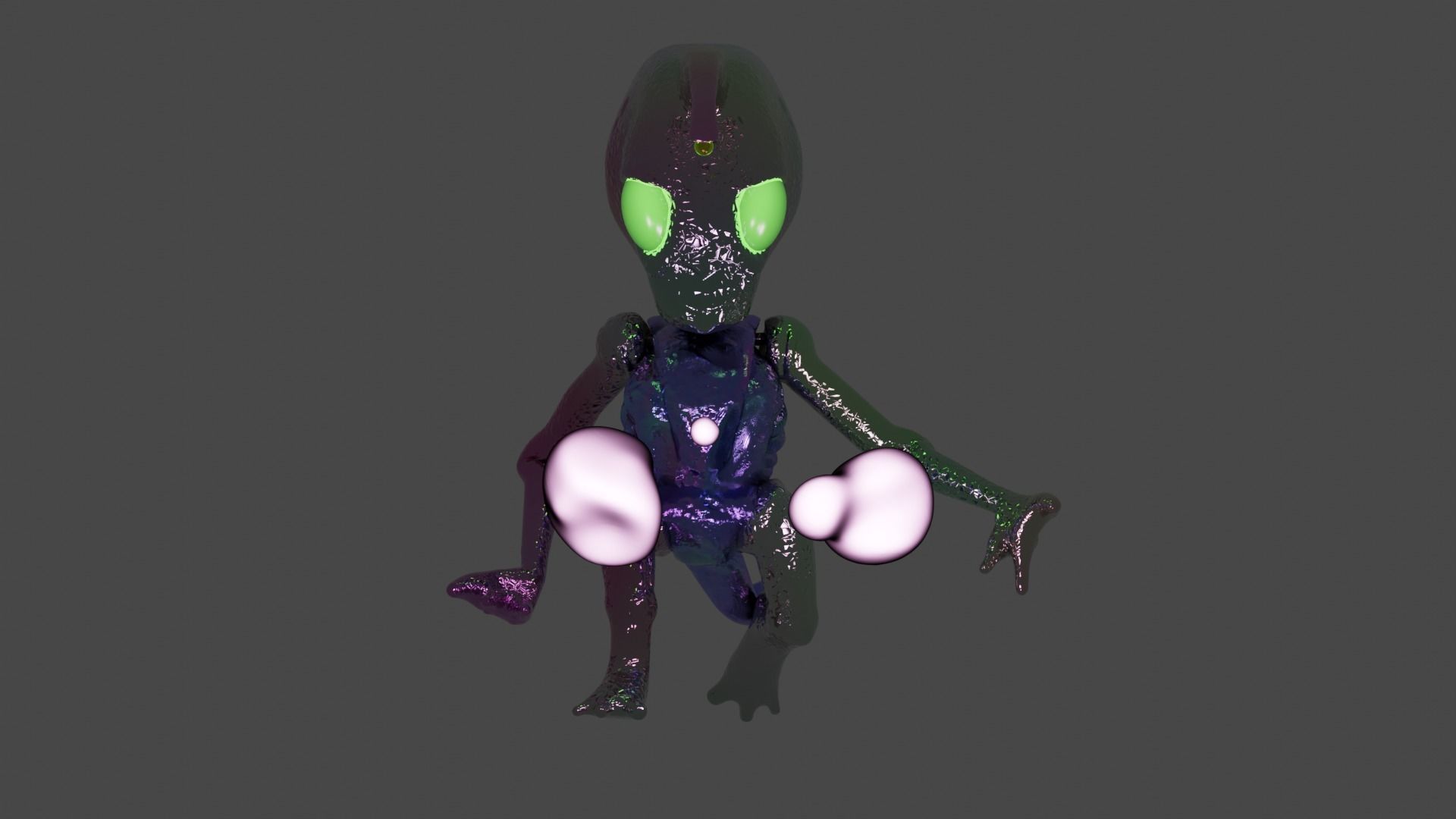 Alien 3D model High-poly 3D model_2