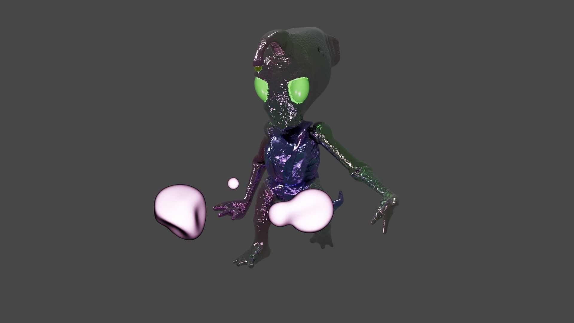 Alien 3D model High-poly 3D model_1