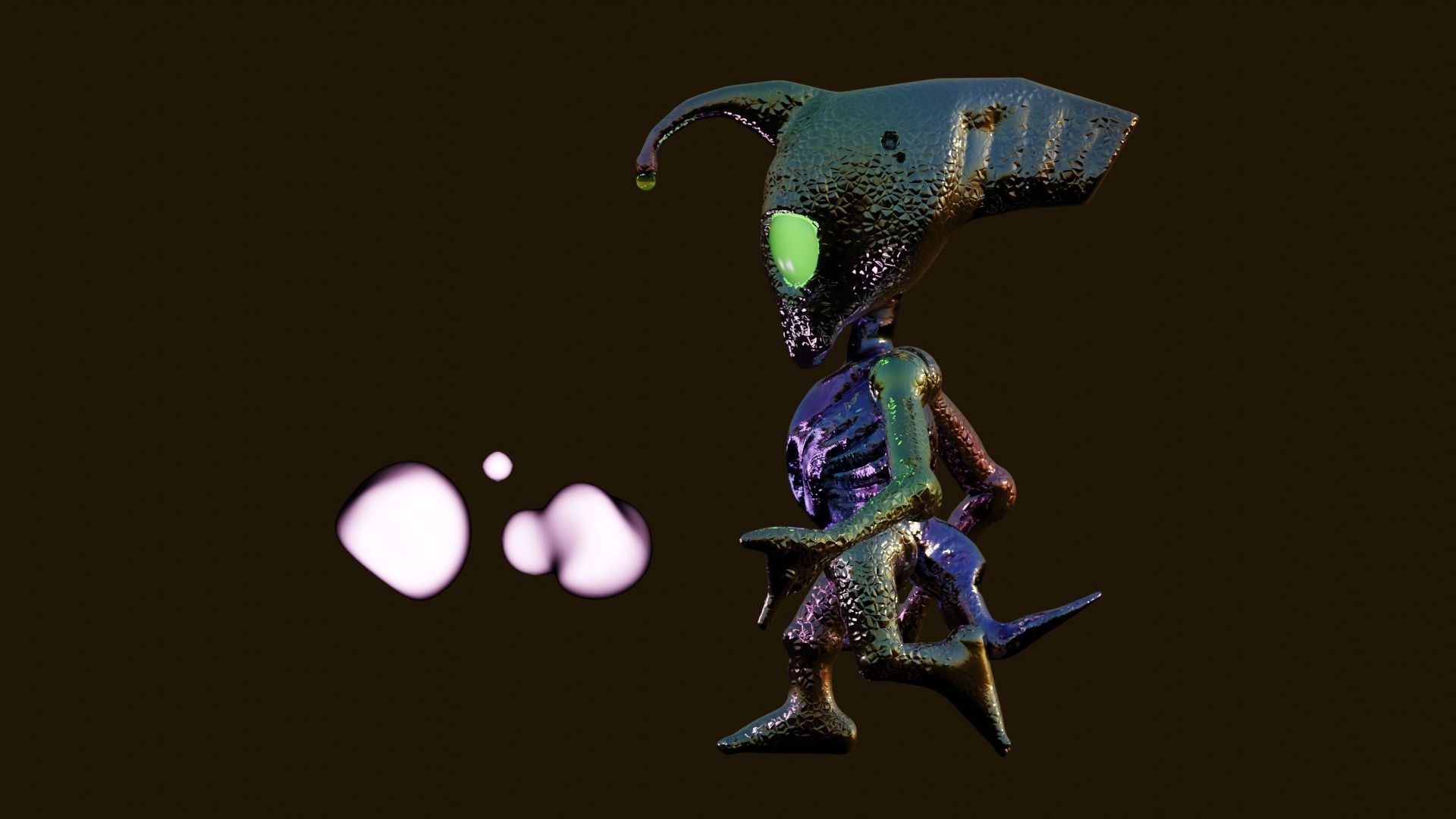 Alien 3D model High-poly 3D model_3