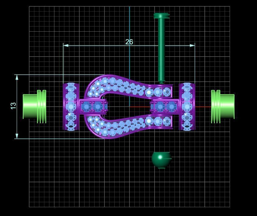 Force Large diamond bracelet 3D print model_5