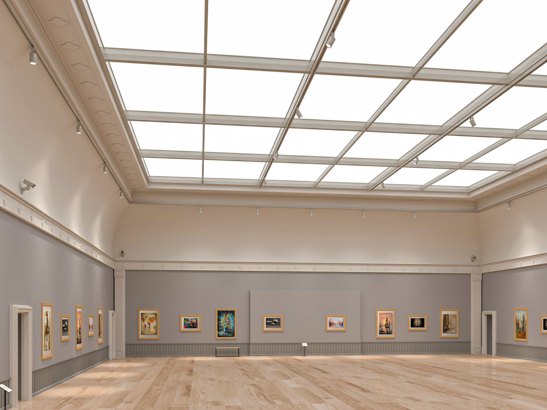 Art Gallery Exhibition 3 3D model_8