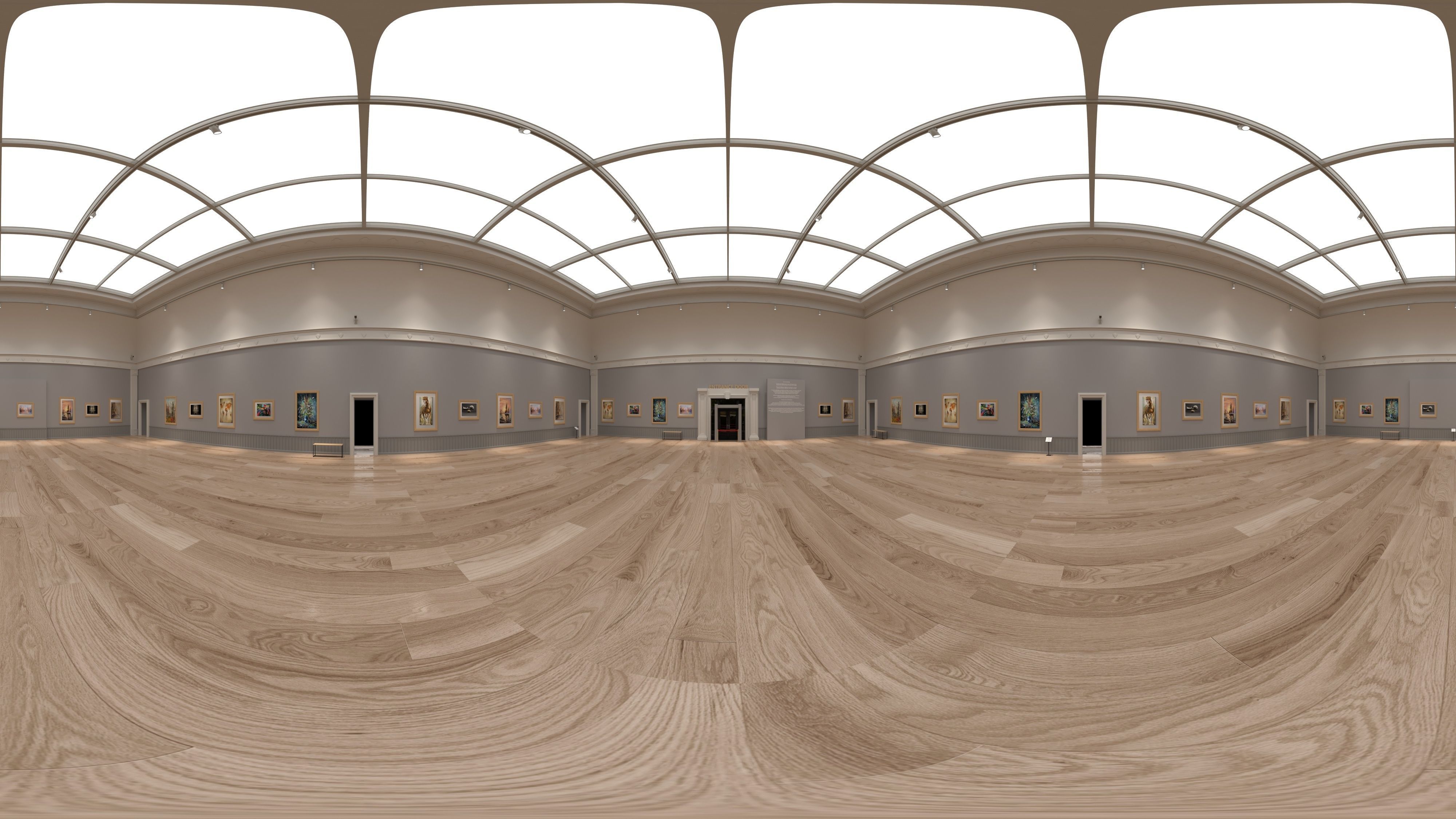 Art Gallery Exhibition 3 3D model_1