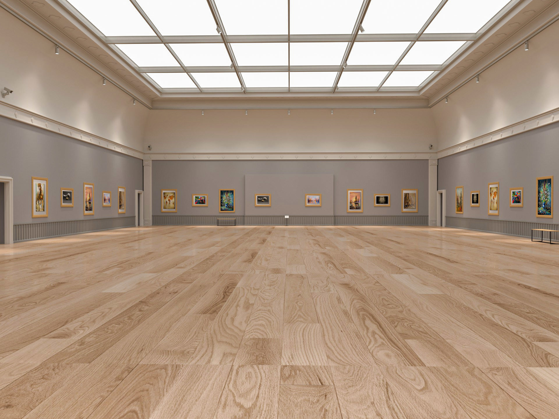 Art Gallery Exhibition 3 3D model_7