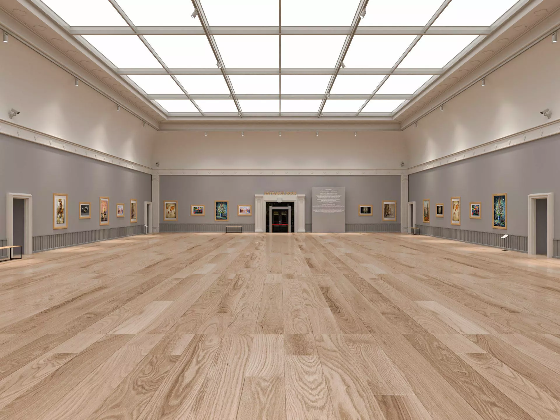 Art Gallery Exhibition 3 3D model_0