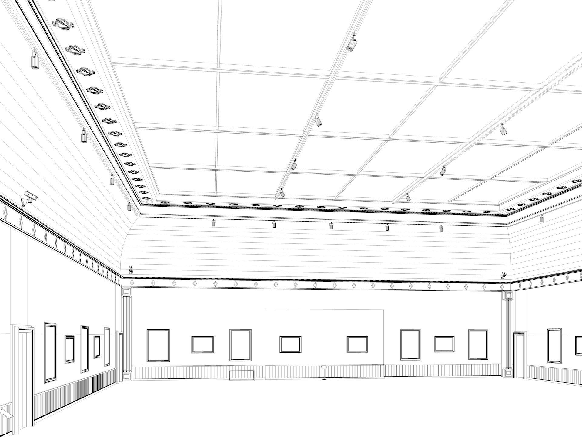 Art Gallery Exhibition 3 3D model_14