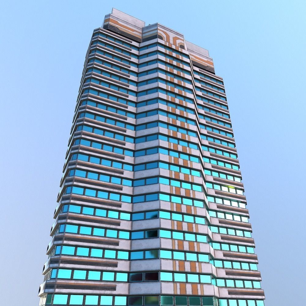 Sci-Fi Building 1 Low-poly 3D model_13