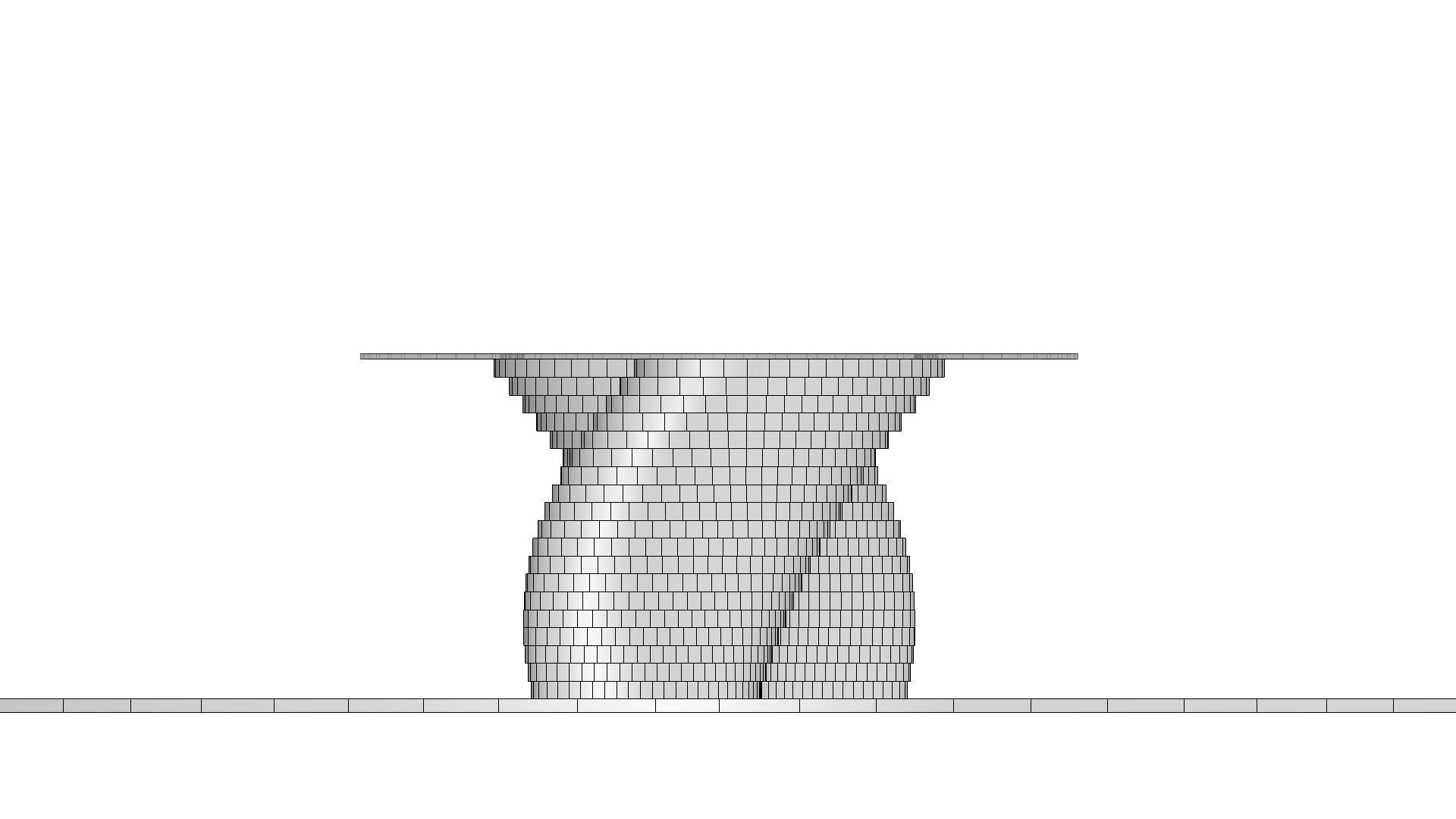 Ribbon Wooden Decorative Table 3D model_40