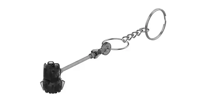 Keychain - Reinhardt Rocket Hammer - Overwatch - Printable - STL 3D print model