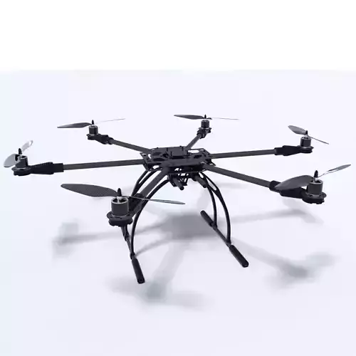 hexacopter quadcopter 3D model