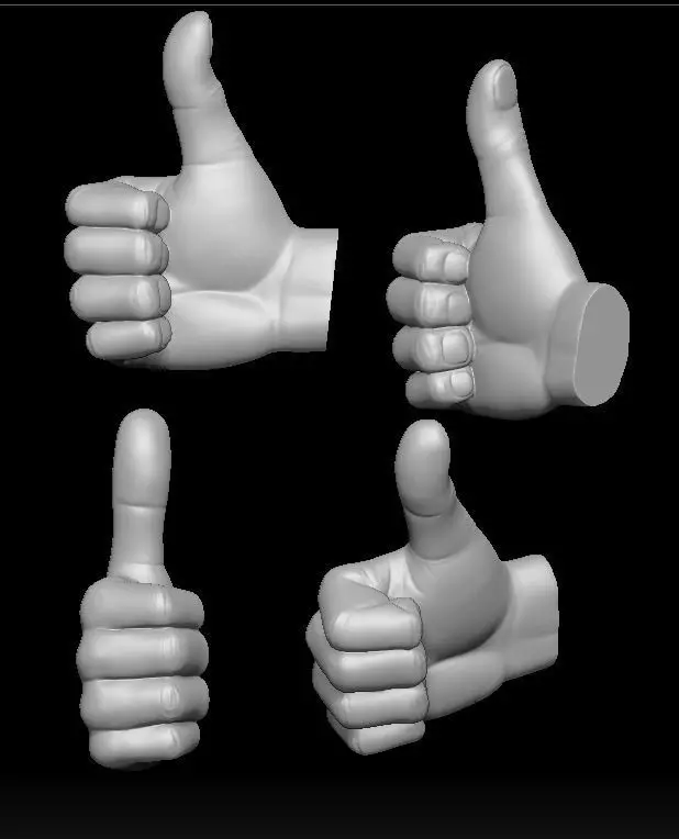 Thumbs Up Model 3D print model_0