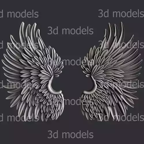 3d STL models for CNC router wings P477
