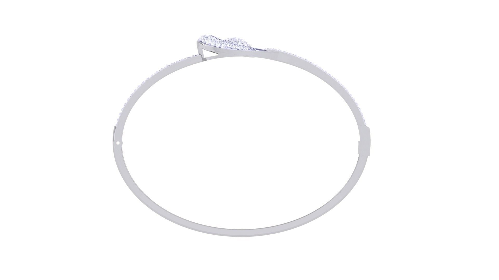 Loop High Jewelry Italian Diamond Bracelets 3dm stl obj gltf 3D print model_11