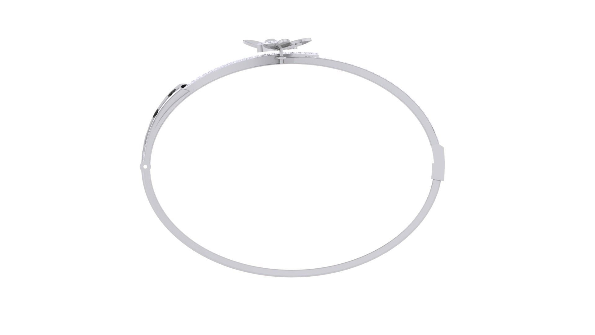 Butterfly High Jewelry Italian Diamond Bracelets 3dm stl obj  3D print model_10