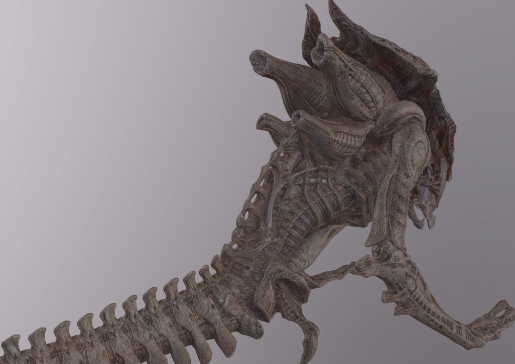 Alien Titan Rigged Low-poly 3D model_5