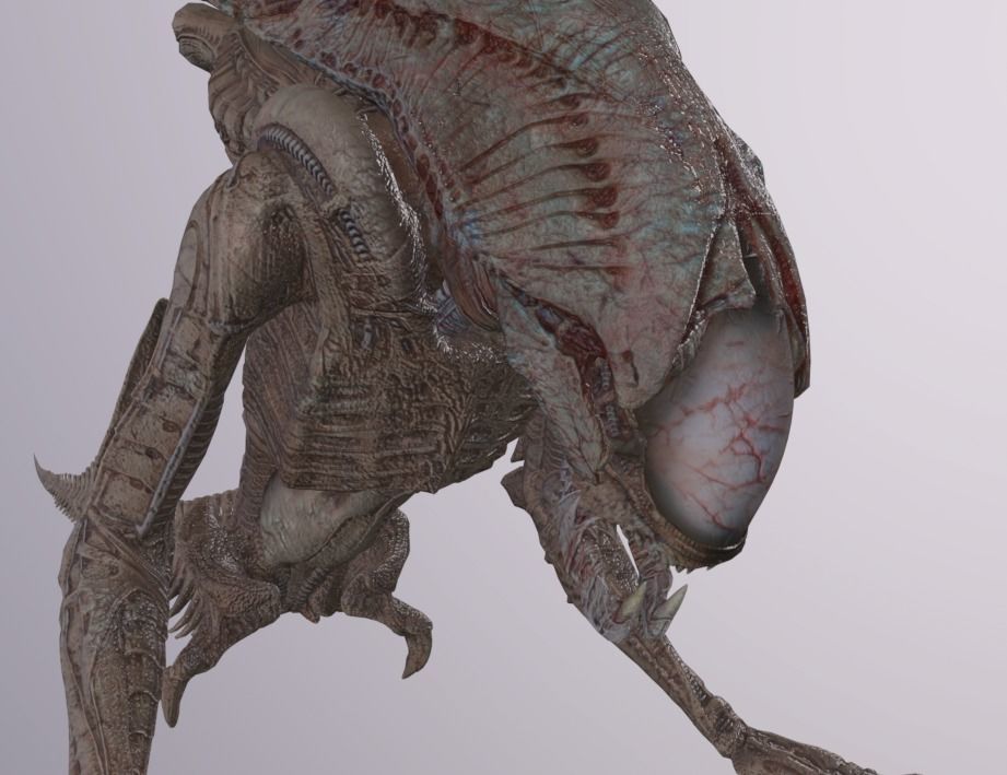 Alien Titan Rigged Low-poly 3D model_4
