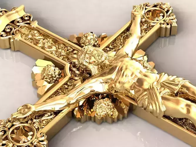 Baroque Cross Pendant