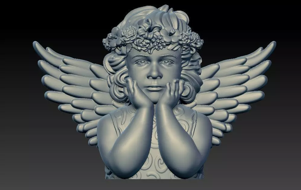 Angel model 3D print model_0