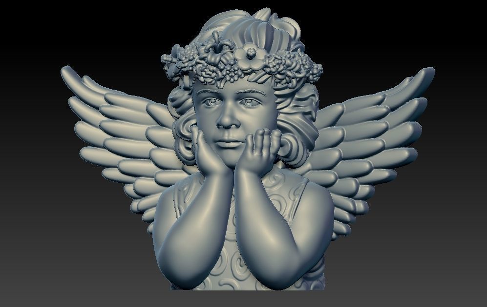 Angel model 3D print model_1